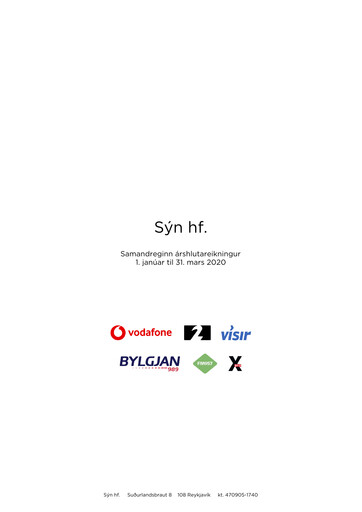 Thumbnail Sýn hf. Quarterly Report 2020-q1