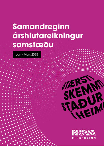 Thumbnail Nova Klúbburinn Quarterly Report 2025-q1