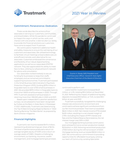 Thumbnail Trustmark Annual Report 2021