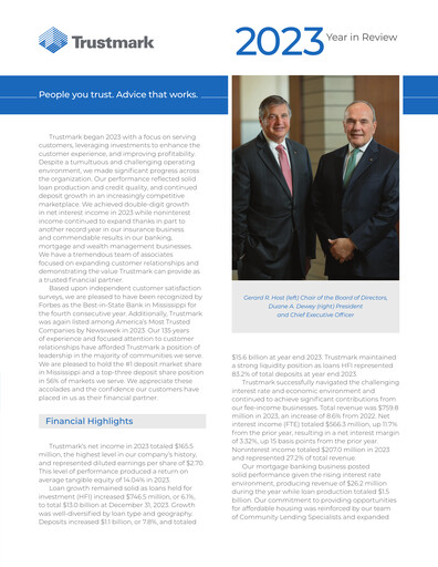 Thumbnail Trustmark Annual Report 2023