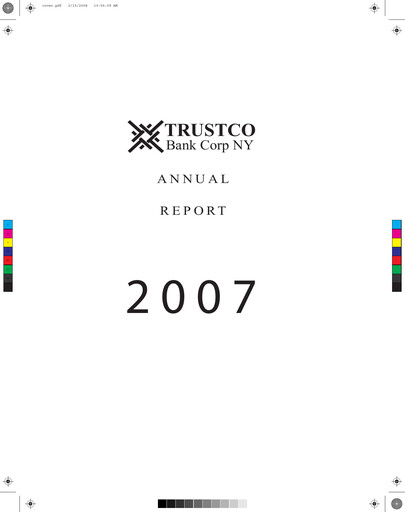 Miniature Trustco Bank Rapport annuel 2007