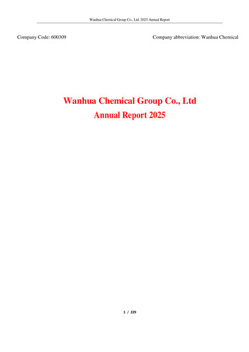 Miniature Wanhua Chemical Rapport annuel 2025