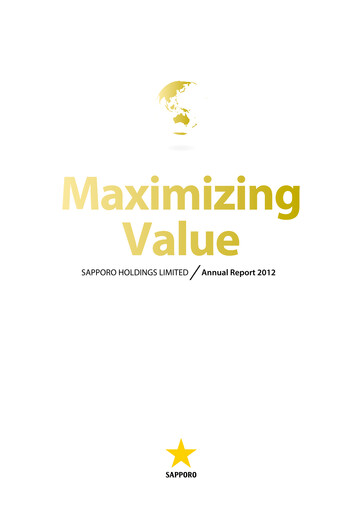 Miniature Sapporo Rapport annuel 2012