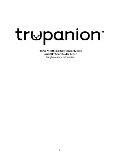 Vorschaubild Trupanion
 Quartalsbericht 2018-q1