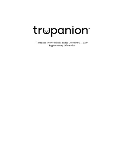 Vorschaubild Trupanion
 Quartalsbericht 2019-q4