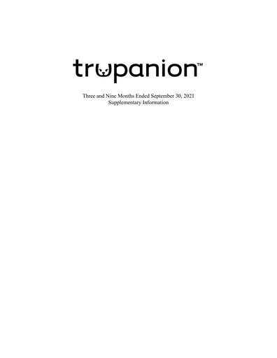Vorschaubild Trupanion
 Quartalsbericht 2021-q3