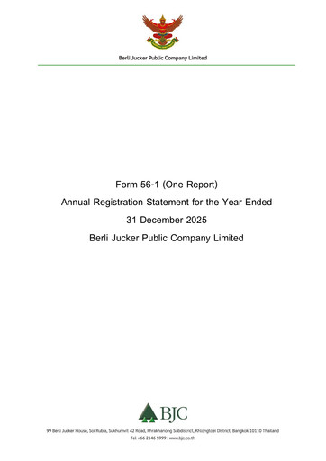 Thumbnail Berli Jucker (BJC) Annual Report 2025