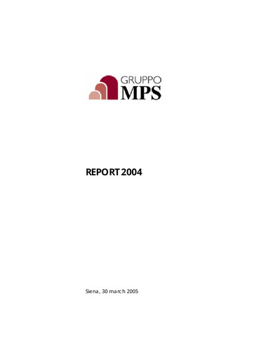 Thumbnail Banca Monte dei Paschi di Siena Annual Report 2004