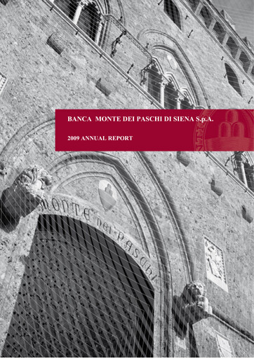 Thumbnail Banca Monte dei Paschi di Siena Annual Report 2009