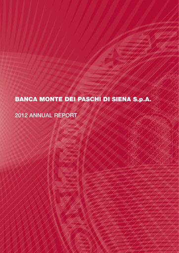 Thumbnail Banca Monte dei Paschi di Siena Annual Report 2012