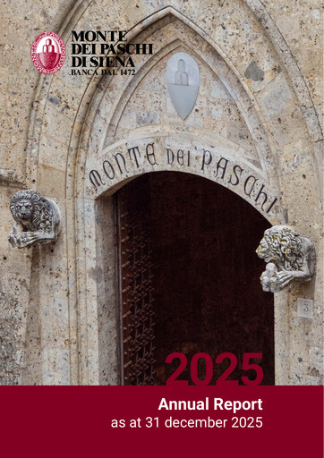 Miniature Banca Monte dei Paschi di Siena Rapport annuel 2025