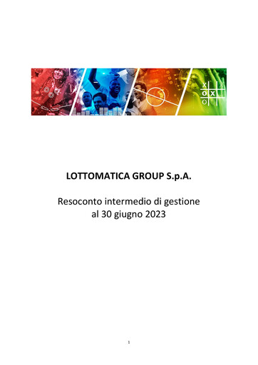 Thumbnail Lottomatica Group Financial Report 2023-h1