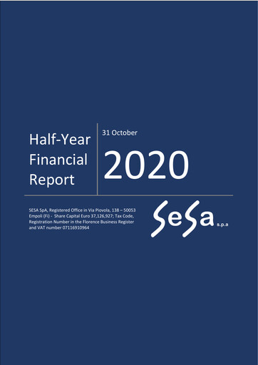 Miniature SeSa S.p.A. Rapport semestriel 2020-h1