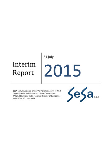 Thumbnail SeSa S.p.A. Quarterly Report 2015-q1