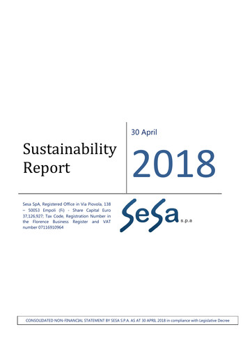 Miniature SeSa S.p.A. Rapport de durabilité 2017-2018