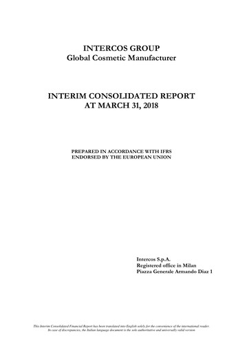 Thumbnail Intercos Quarterly Report 2018-q1