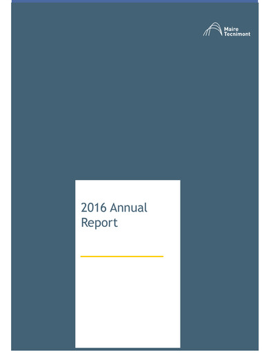 Thumbnail Maire Tecnimont Annual Report 2016
