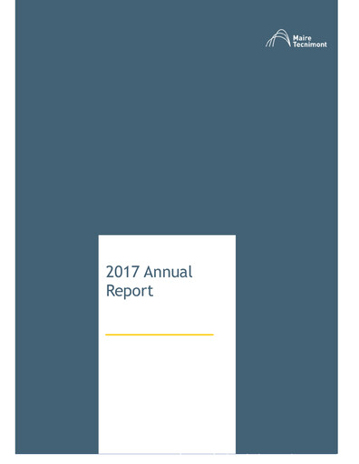 Thumbnail Maire Tecnimont Annual Report 2017