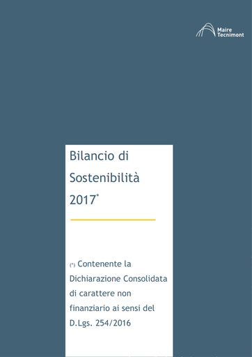 Thumbnail Maire Tecnimont Sustainability Report 2017