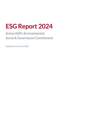 Thumbnail Anima Holding ESG Report 2024