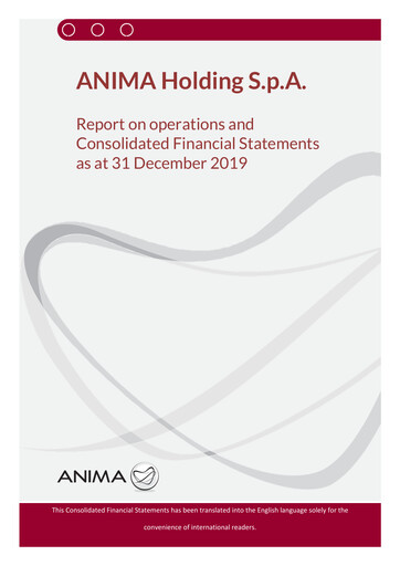 Thumbnail Anima Holding Financial Statement 2019