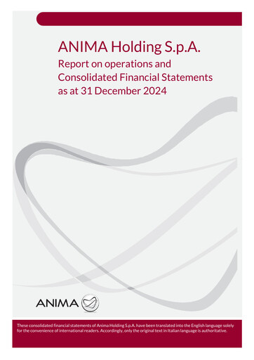 Thumbnail Anima Holding Financial Statement 2024