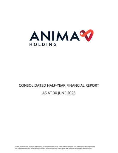 Vorschaubild Anima Holding Halbjahresbericht 2025-h1