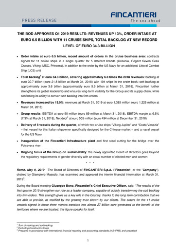 Thumbnail Fincantieri Quarterly Report 2019-q1