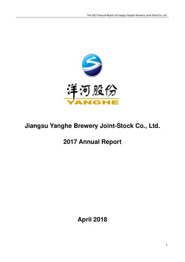 Miniature YANGHE Rapport annuel 2017