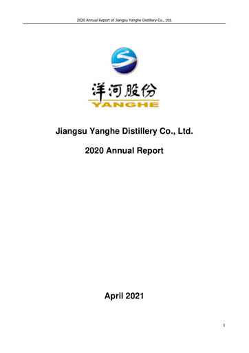 Miniature YANGHE Rapport annuel 2020