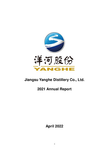 Miniature YANGHE Rapport annuel 2021