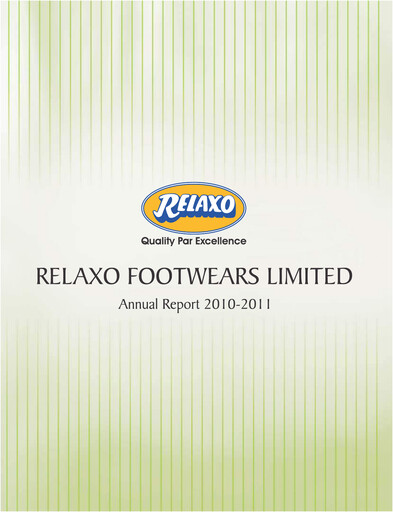 Thumbnail Relaxo Footwear Annual Report 2010-2011