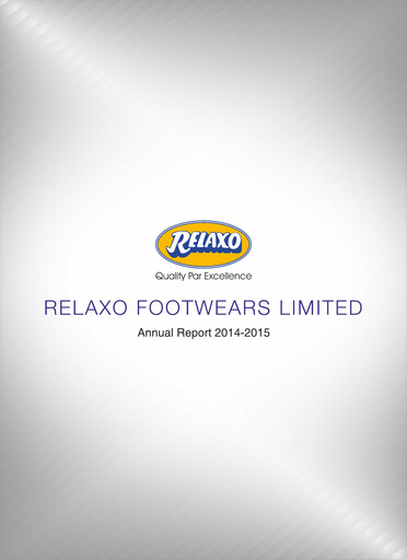 Thumbnail Relaxo Footwear Annual Report 2014-2015