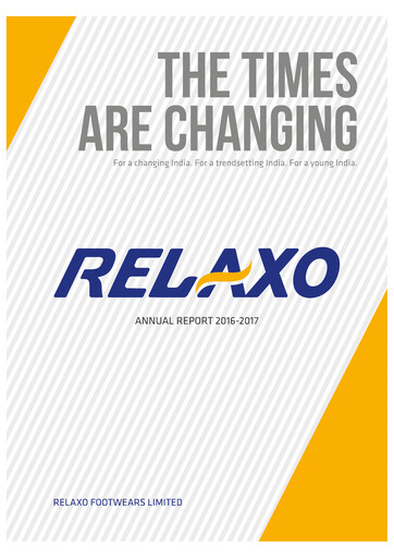 Thumbnail Relaxo Footwear Annual Report 2016-2017