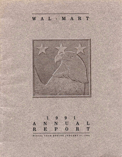 Thumbnail Walmart Annual Report 1991