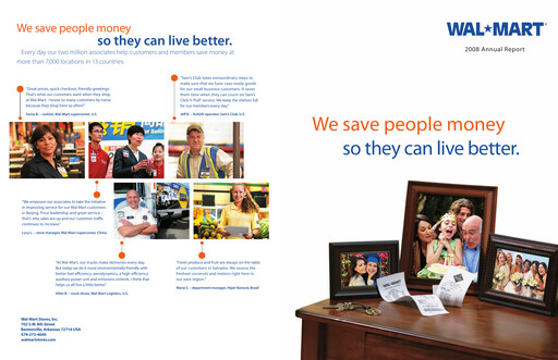 Thumbnail Walmart Annual Report 2008