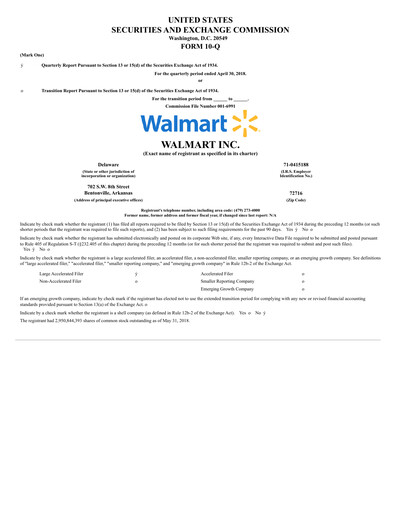 Miniature Walmart Rapport trimestriel 2018-q1