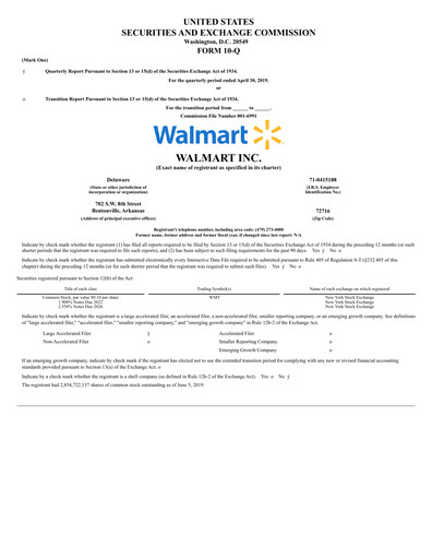 Miniature Walmart Rapport trimestriel 2019-q1