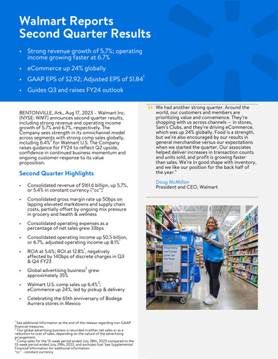 Miniature Walmart Rapport trimestriel 2024-q2