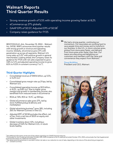 Miniature Walmart Rapport trimestriel 2025-q3