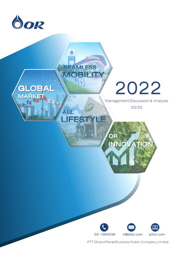 Thumbnail PTT Oil and Retail Business Quarterly Report 2022-q3