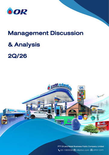 Thumbnail PTT Oil and Retail Business Quarterly Report 2026-q2
