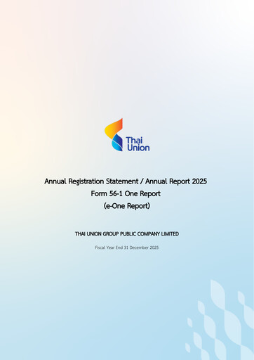Miniature Thai Union Group Rapport annuel 2025