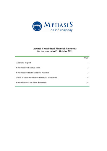 Thumbnail Mphasis
 Financial Statement fy2011