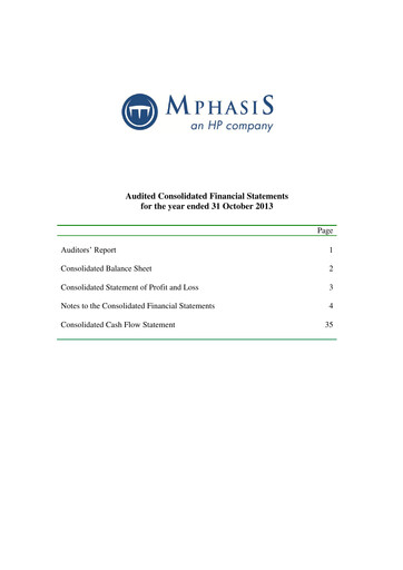Thumbnail Mphasis
 Financial Statement fy2013