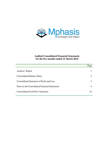Thumbnail Mphasis
 Financial Statement fy2014
