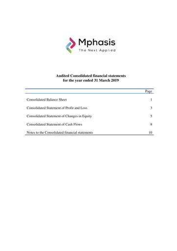 Thumbnail Mphasis
 Financial Statement fy2019