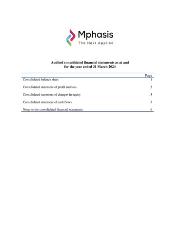 Thumbnail Mphasis
 Financial Statement fy2024