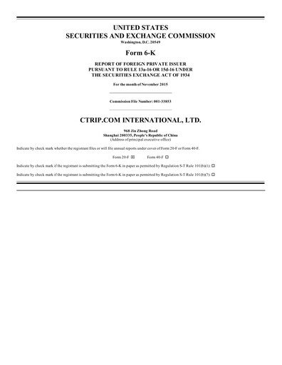 Thumbnail Trip.com Quarterly Report 2015-q3