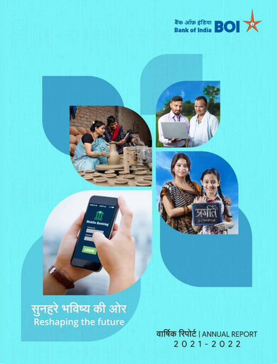 Thumbnail Bank of India
 Annual Report 2021-2022